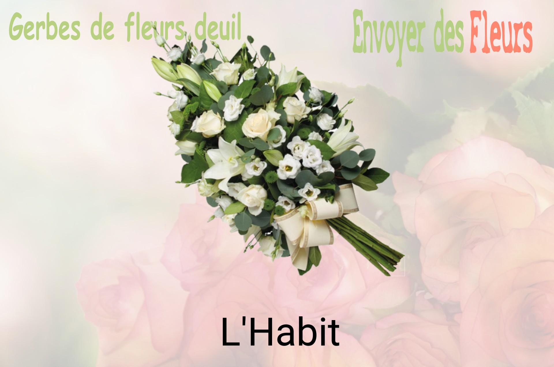 Gerbe de fleurs de deuil livrée à L'Habit